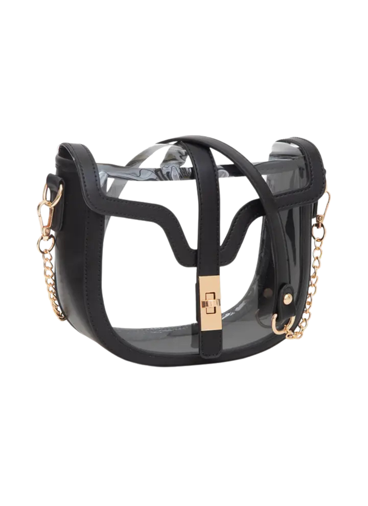 Clear Transparent Saddle Bag