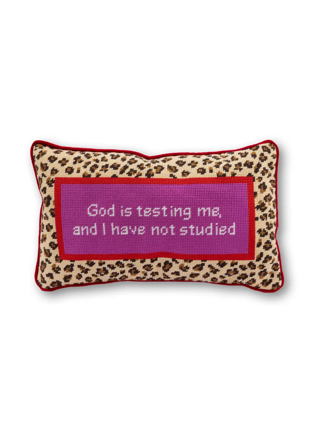 Hot Mess Needlepoint Pillow - Pickering Boxwood