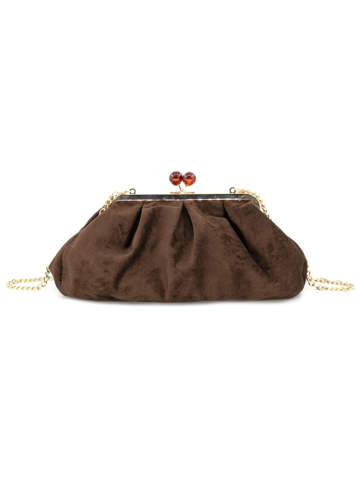 Aura Suede Clutch