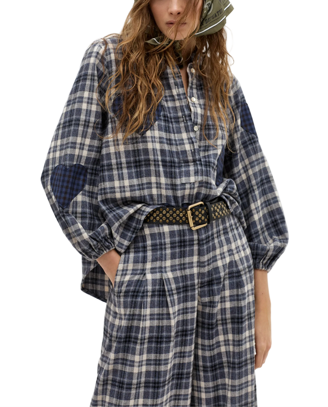 A true house classic. Our romantic Cupid Shirt is back in a beautiful blue-toned check we love. It&