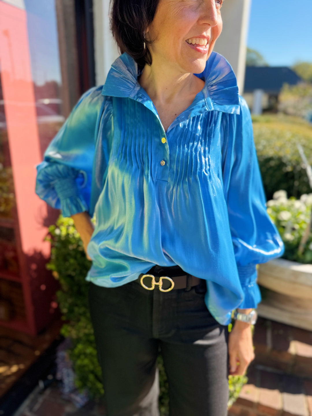 Charlotte Top in Sapphire by Emily McCarthy