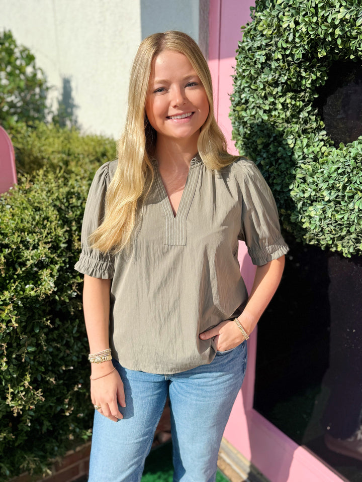 April V-Neck Top