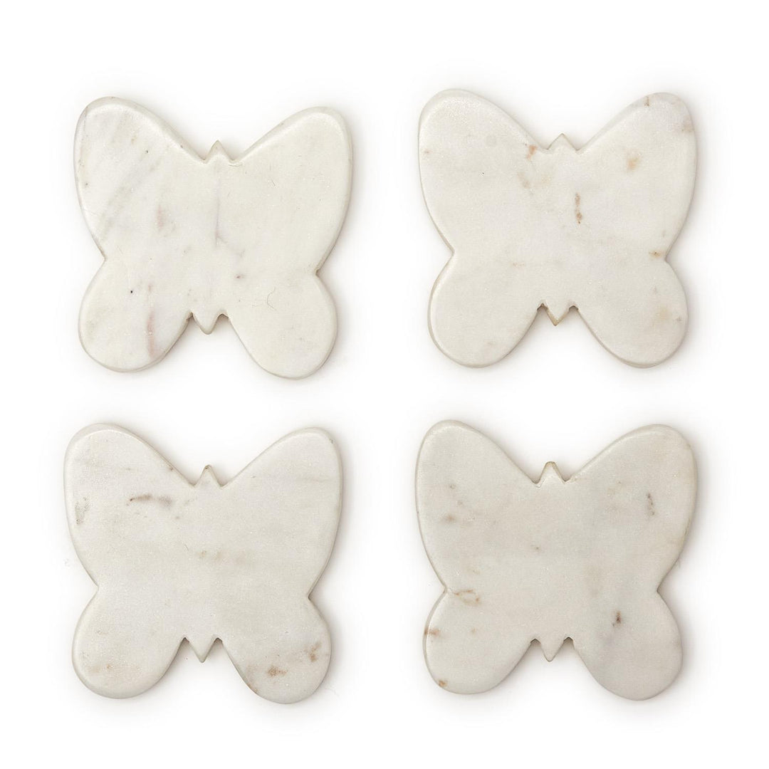 Butterfly Marble Coasters(Set of 4) - Pickering Boxwood