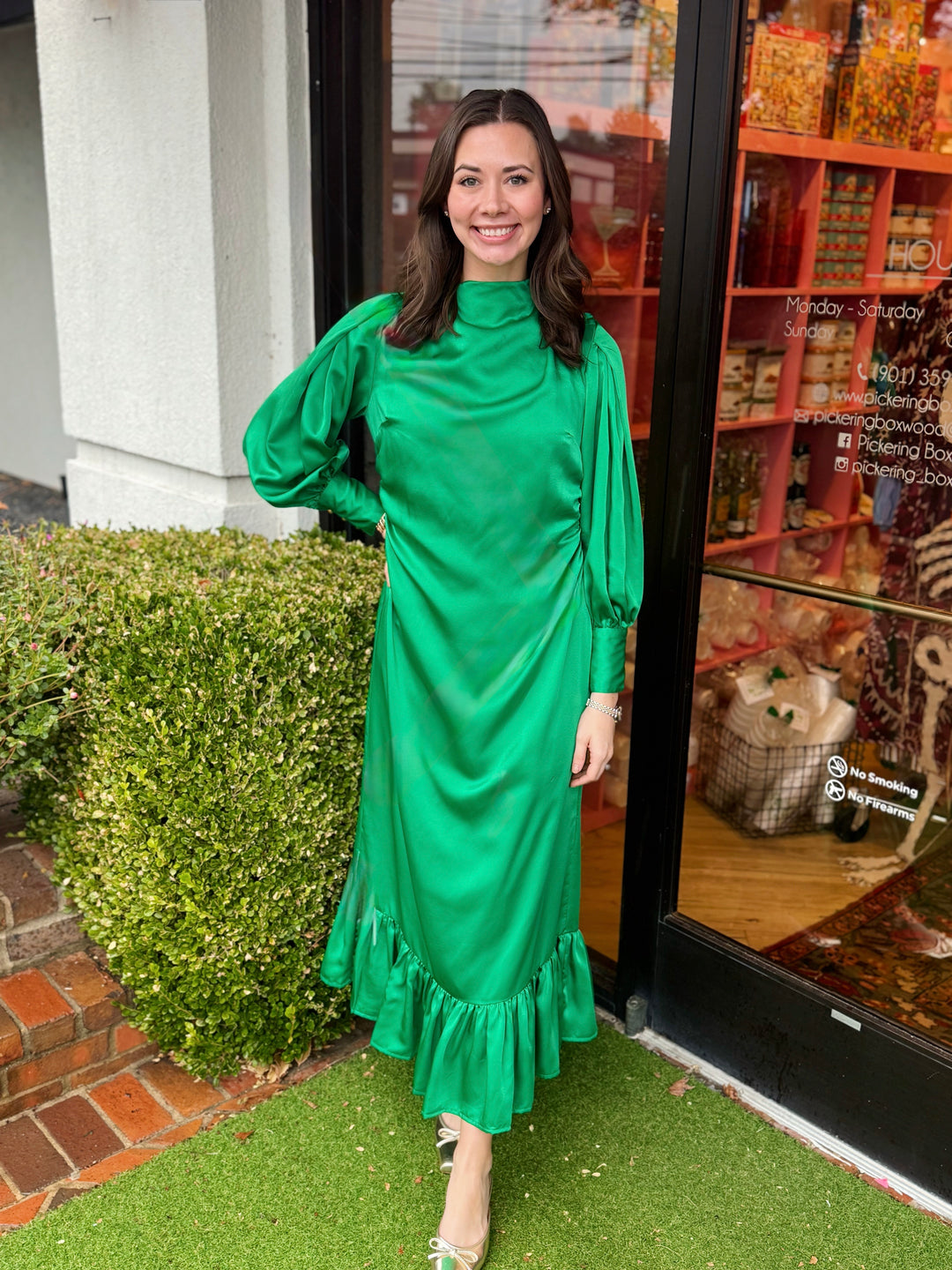 Parker Dress in Malachite by Alden Adair