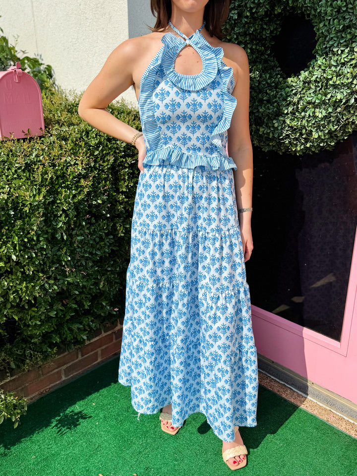 Anna Floral Midi Skirt Set