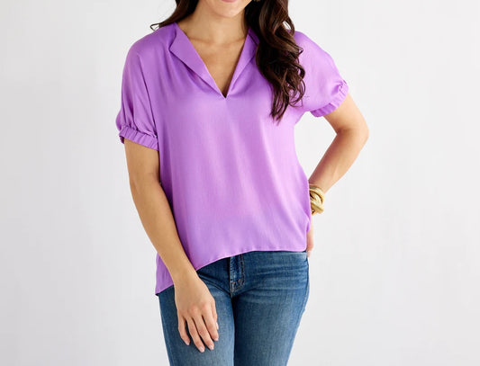 Betsy Top in Lilac by Caryn Lawn