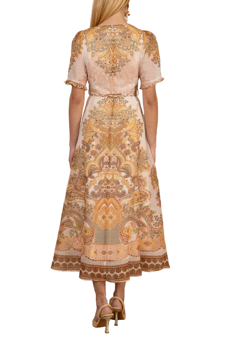 Elevate your wardrobe with the Micah Organza Maxi Dress, a breezy silk and linen blend that whispers elegance with every step. This ivory stunner features a charming ruffled neckline trimmed with delicate piping—a playful touch that adds personality without compromising sophistication. Perfect for garden parties, summer weddings, or those days when you want to feel effortlessly chic, this maxi dress moves beautifully and keeps you cool in style.