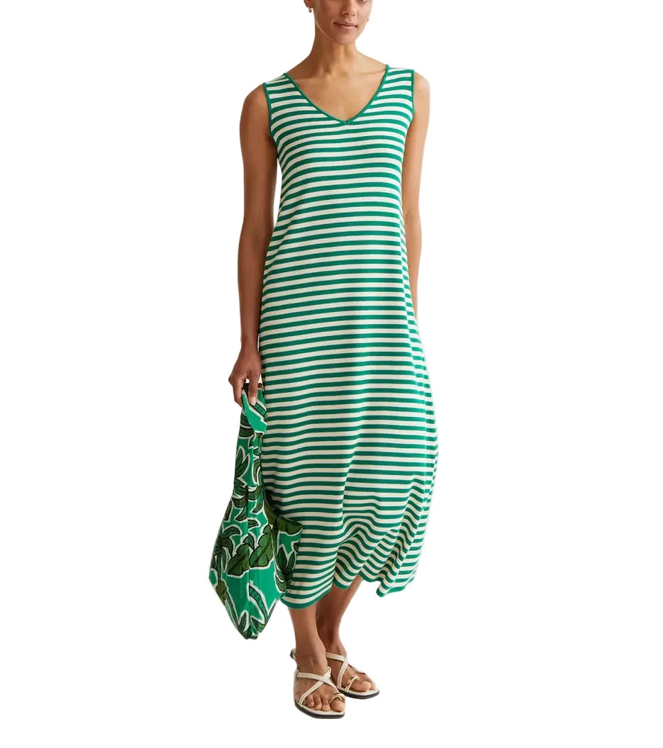 Striped Knit Maxi Dress Green / Small Striped Knit Maxi Dress Green / Small