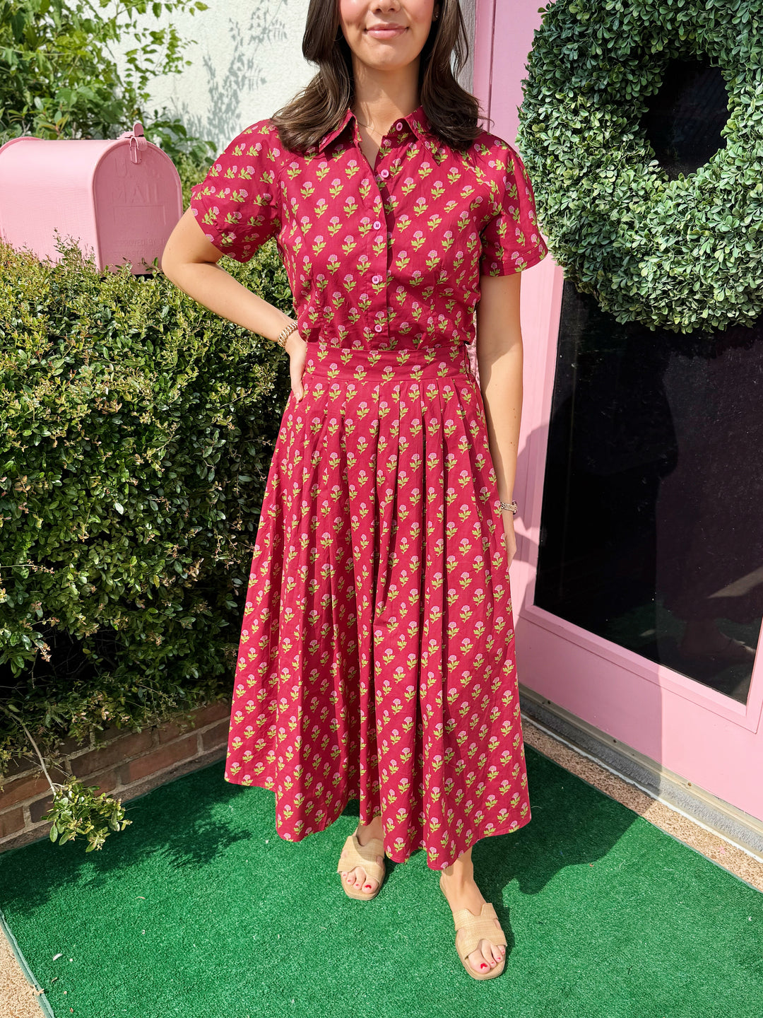 Aubree Floral Midi Set