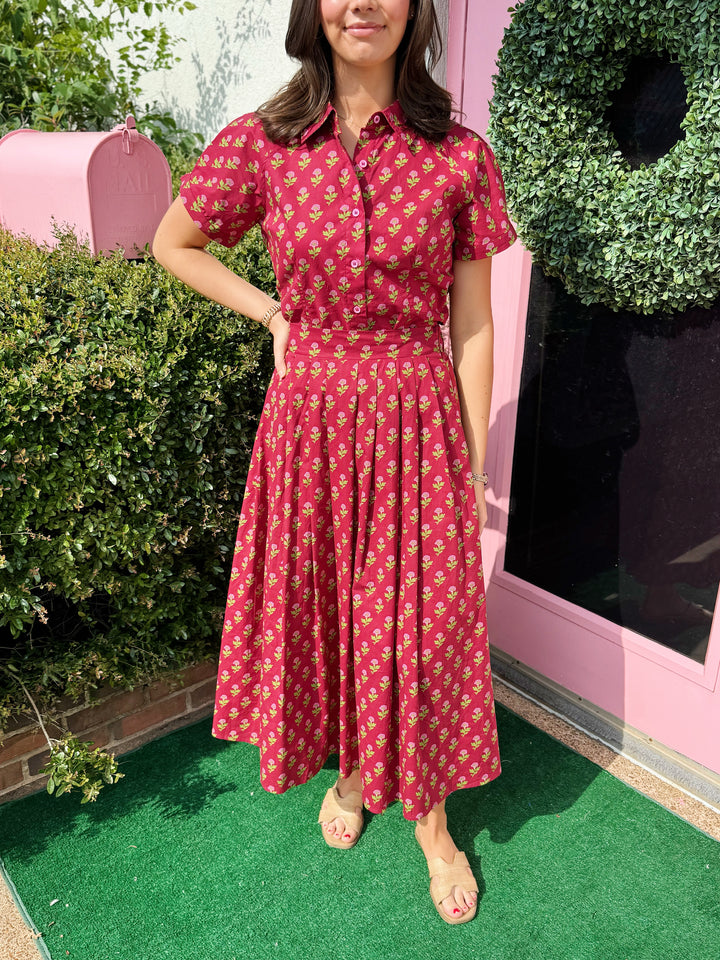 Aubree Floral Midi Set