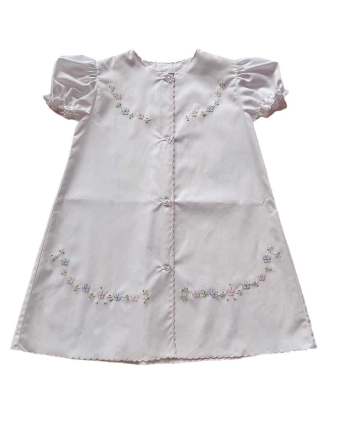 Puff Sleeve Scalloped Daygown by Auraluz