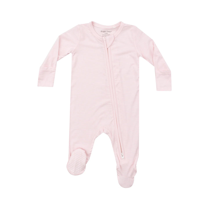 Stripe 2 Way Zipper Footie