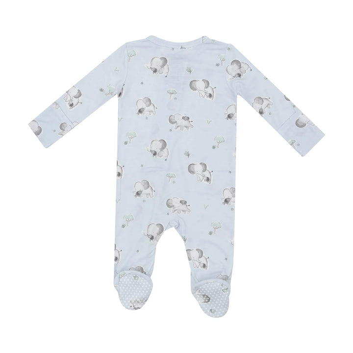 Grey Elephant 2 Way Zipper Footie