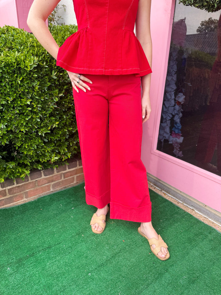 Mid-Rise Ankle Length Pants
