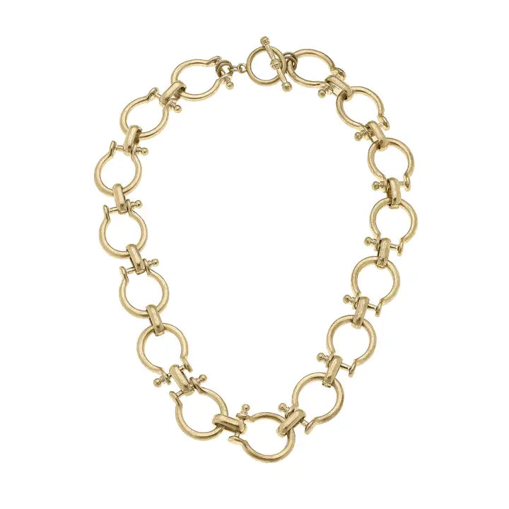 Hayden Horsebit Linked Necklace