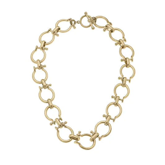 Hayden Horsebit Linked Necklace