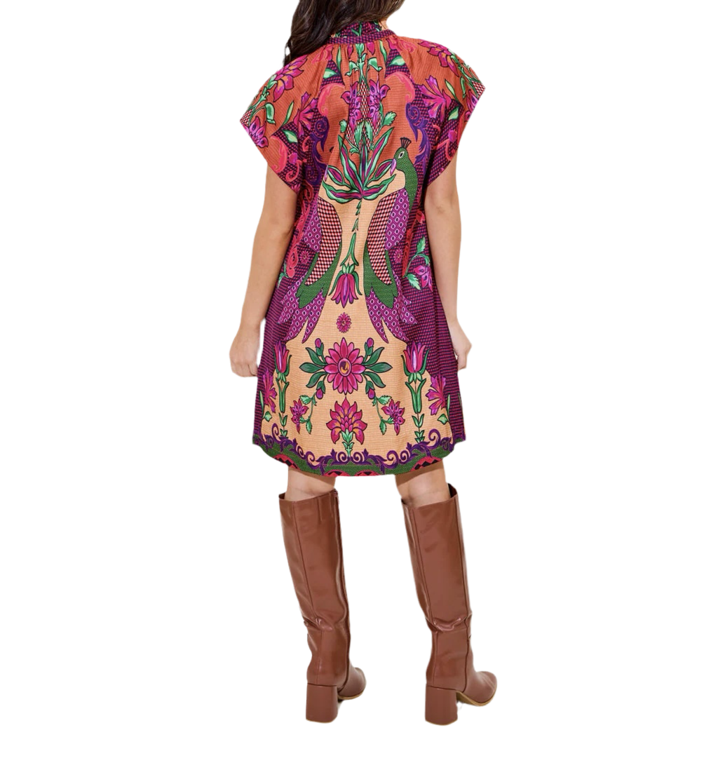 Margot Dress in Peacock Bloom by Alden Adair