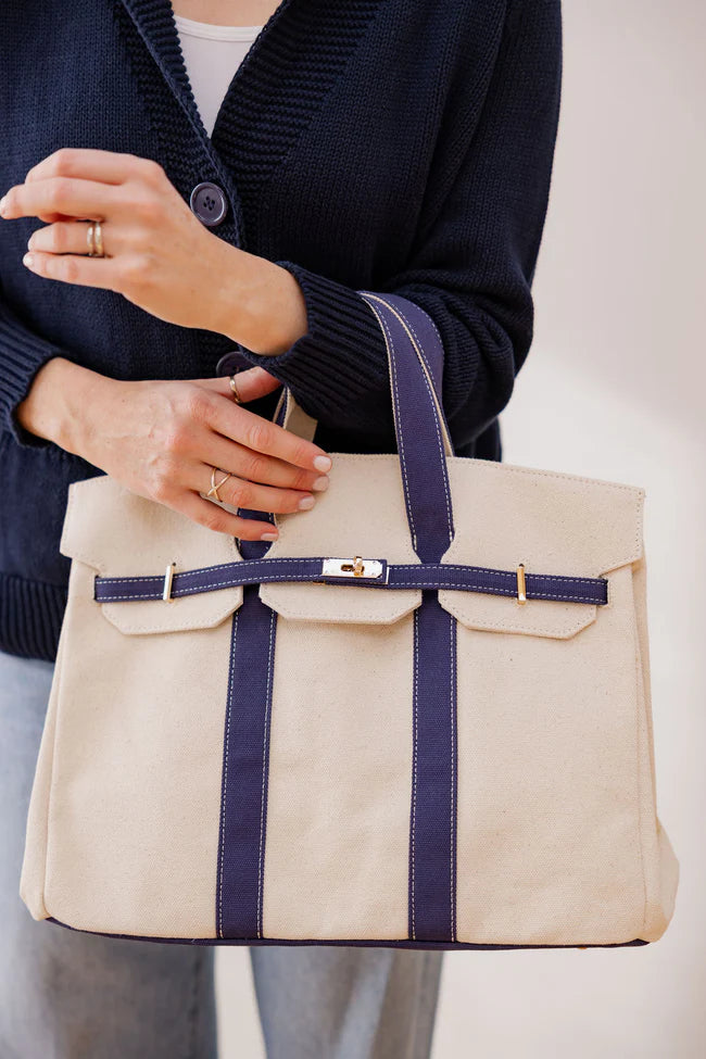 Preppy Boat Tote - Pickering Boxwood