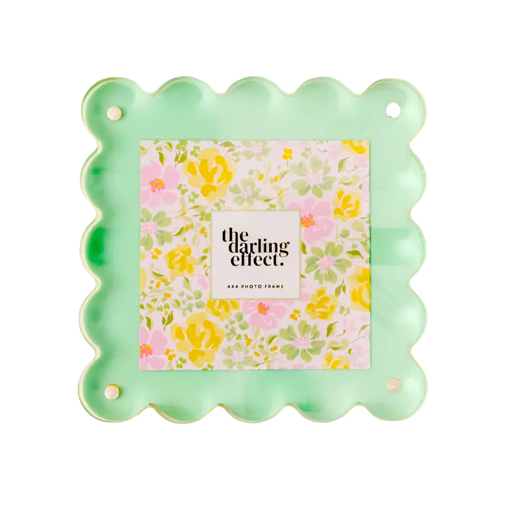 Square Scalloped Acrylic Frame