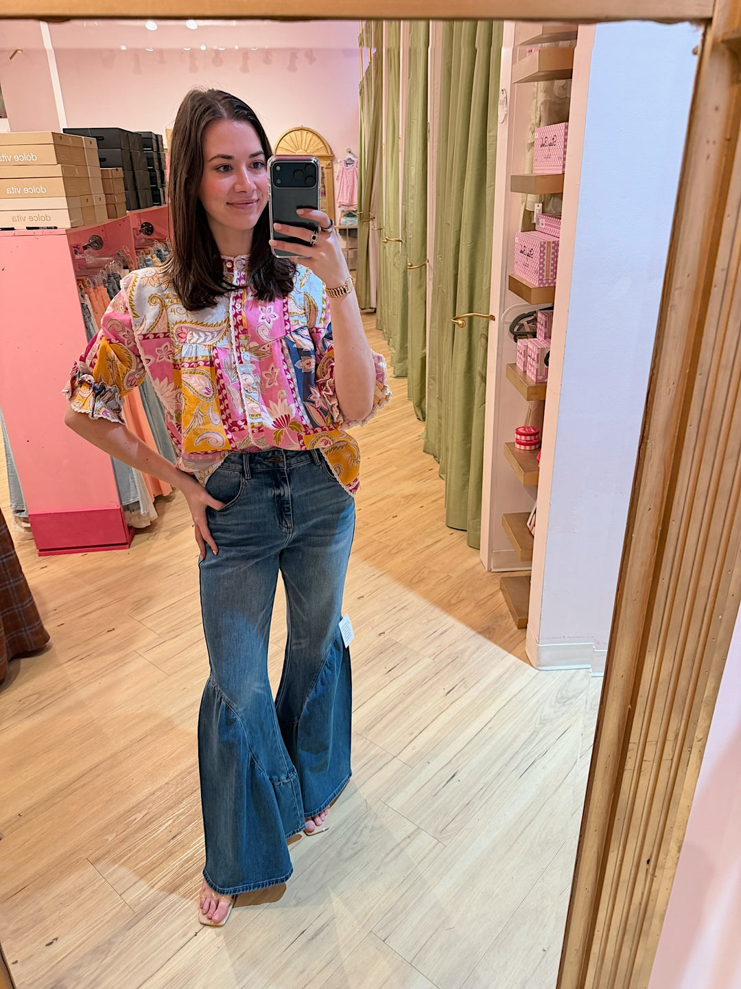 Gypsy Denim Pants in Washed Indigo - Pickering Boxwood