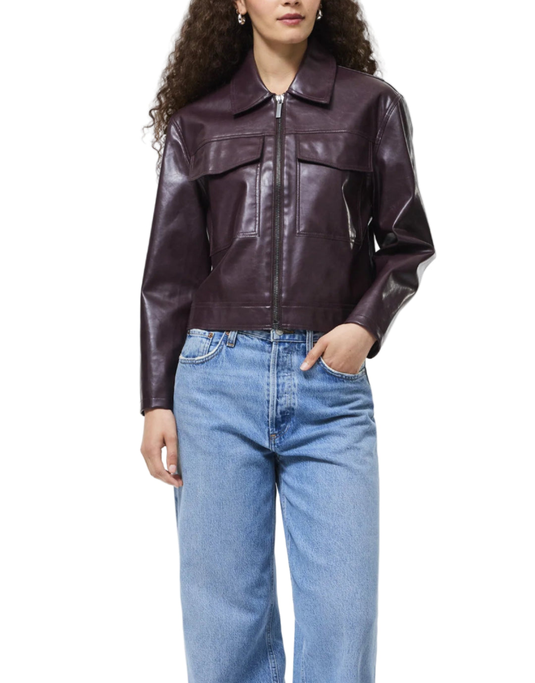 Kayleigh Vegan Leather Jacket