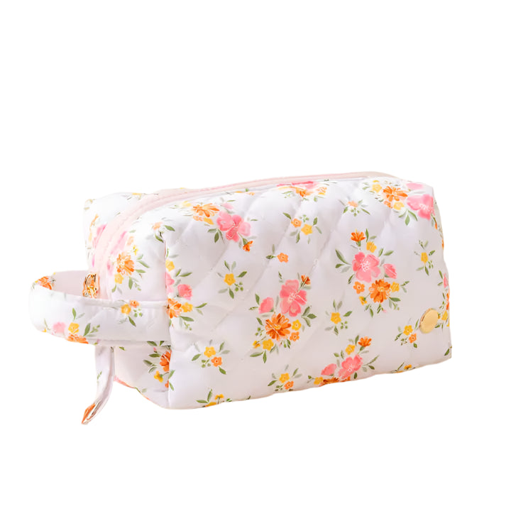 Essentials Quilted Cosmetic Pouch