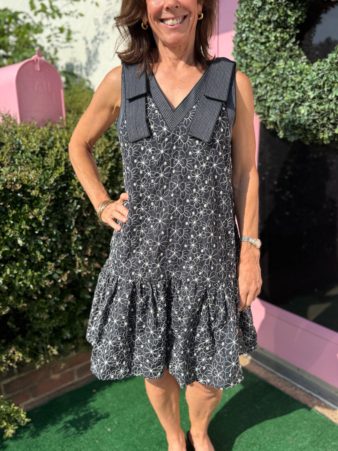 Isabella Floral Embroidered Dress