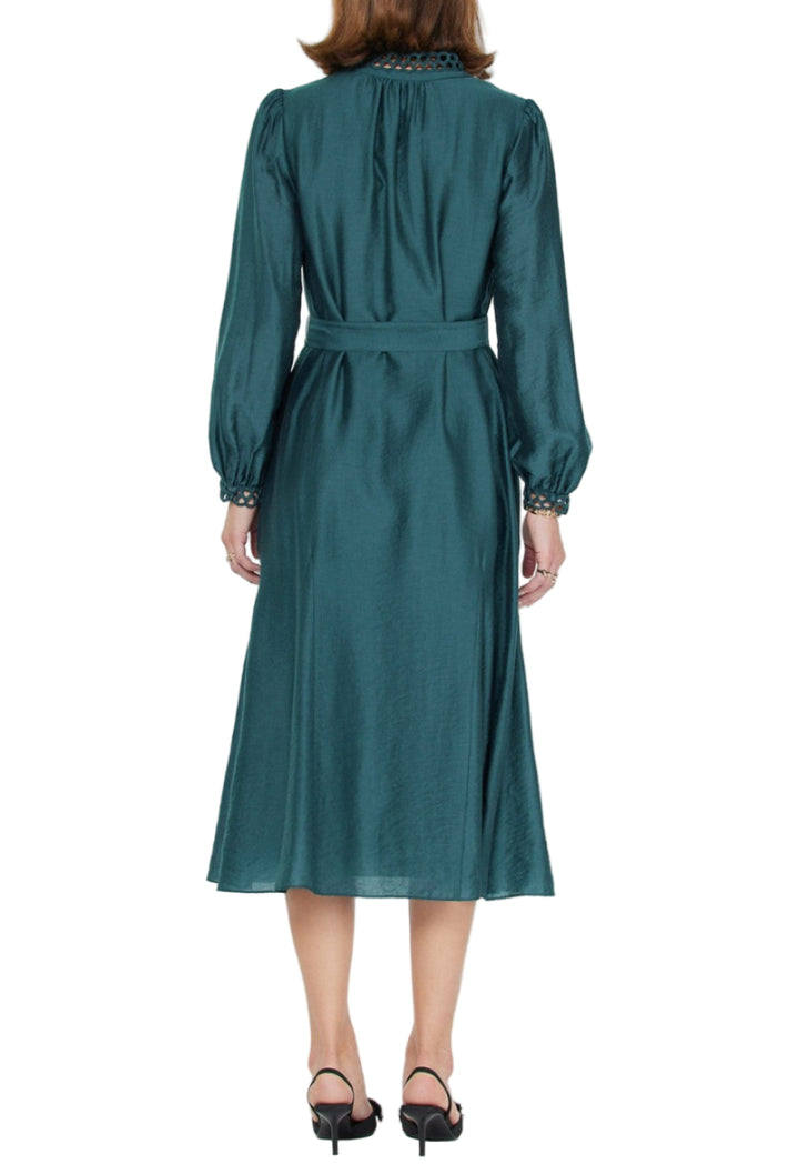 Anne Button front Midi Dress