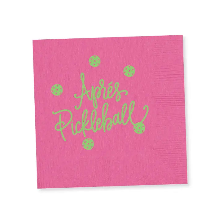 NAPKINS (25 per package)
- 5"x5" paper napkins (cocktail size, triple-ply)
- court green napkins with yellow mate foil
- shrink-wrapped