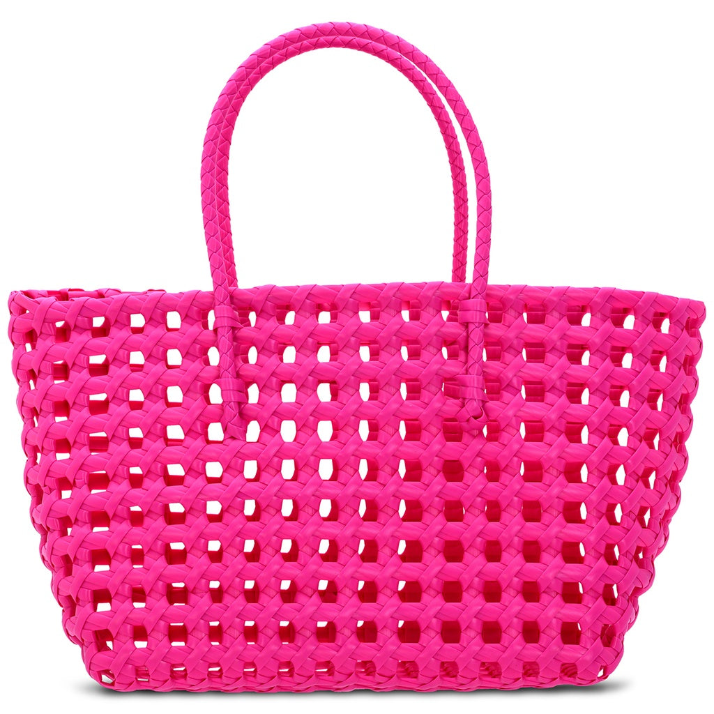 Small Pink Woven Tote - Pickering Boxwood