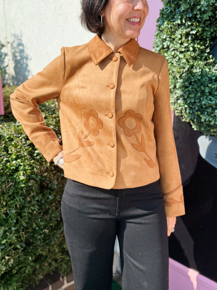 Cropped Suede Jacket