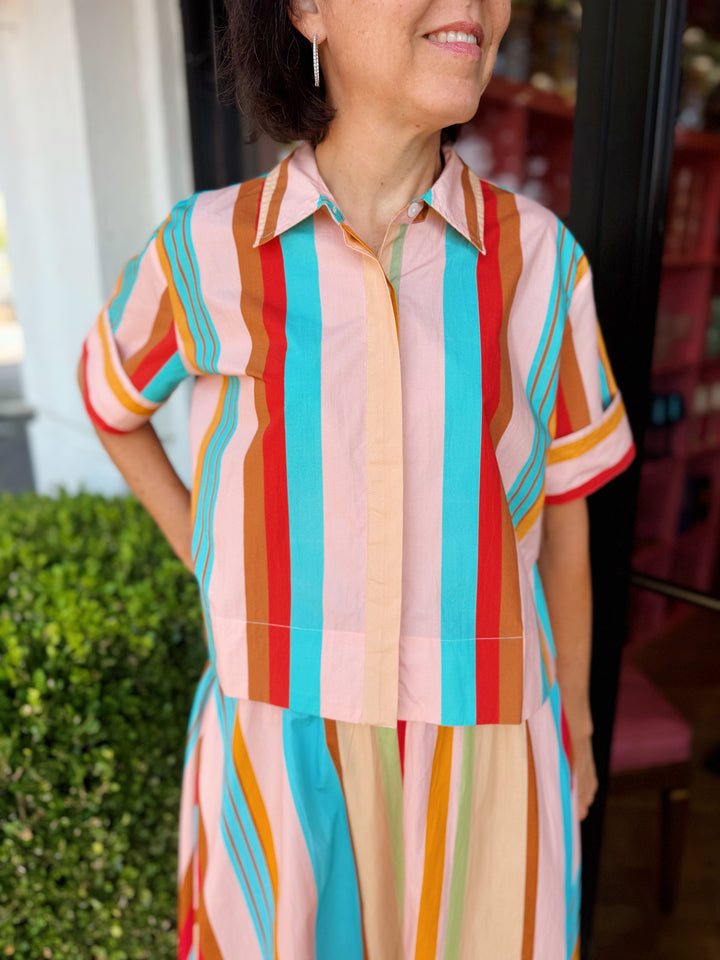 Club Shirt in Amberline Stripes