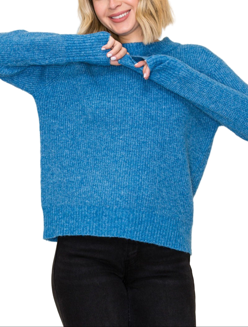 Wrap yourself in cozy charm with the Janis Crew Neck Sweater. Its ribbed crew neck adds a fun texture twist, while the soft fabric hugs you like a gentle hug from your favorite plush toy. Perfect for playful layering or solo style, this sweater keeps comfort front and center with a dash of effortless flair.