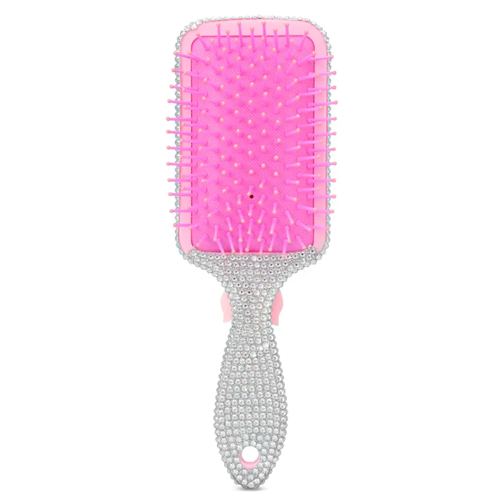 Charming Rhinestone Paddle Brush - Pickering Boxwood