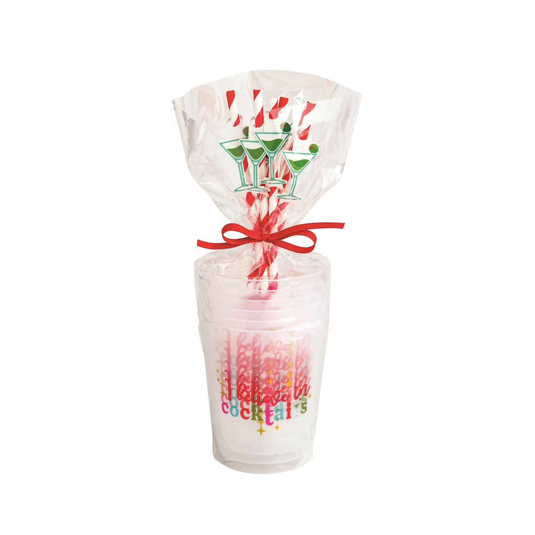 Holiday Frost Flex Party Cups