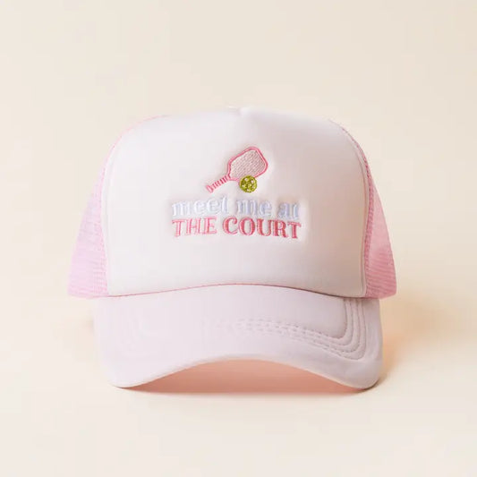 Meet Me at the Court Trucker Hat