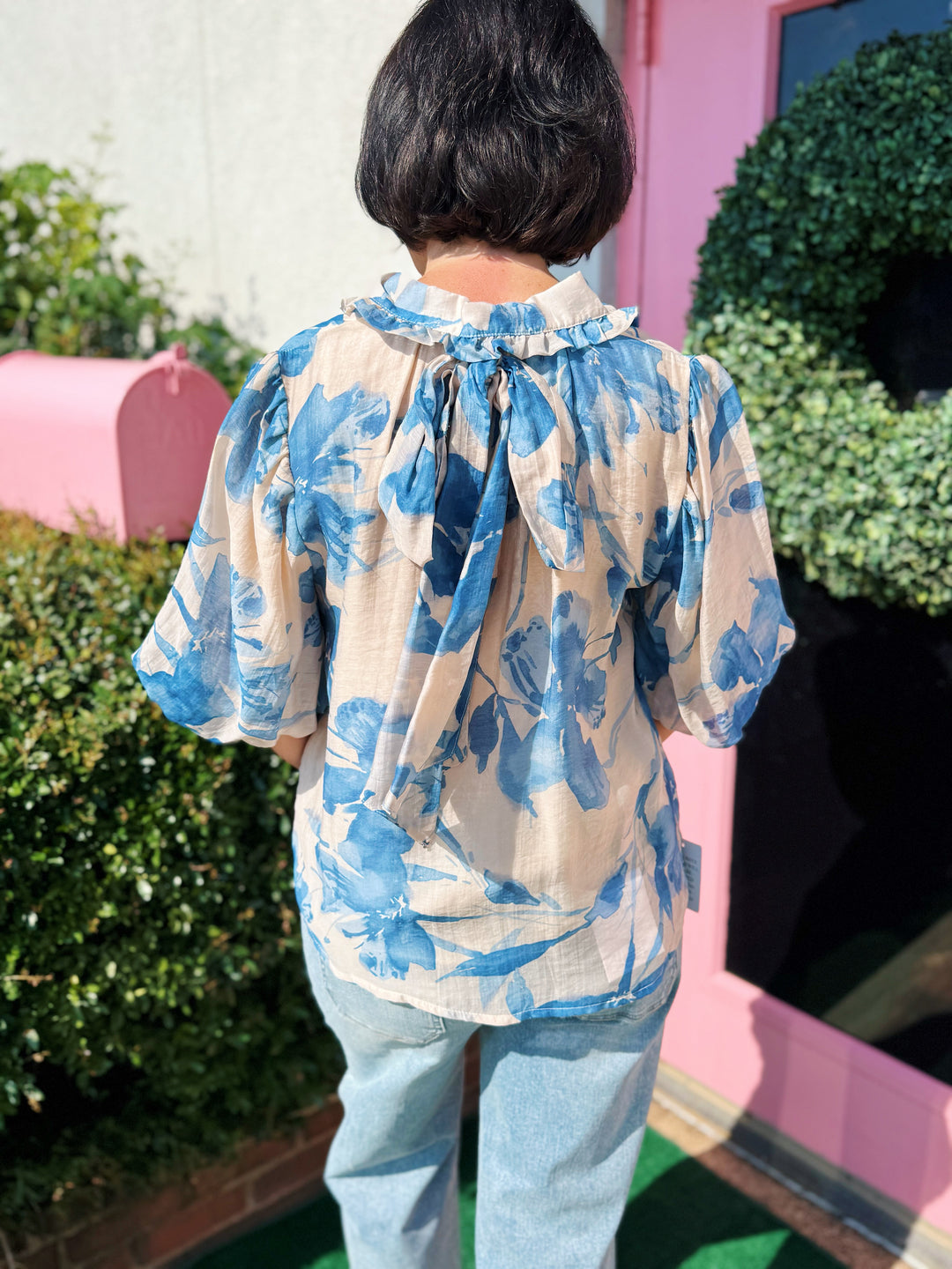 Tiffani Lantern Sleeve Top
