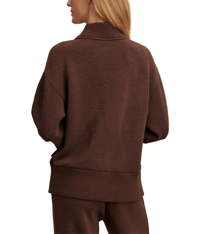 A new take on the bestselling Davidson sweat, the Sally features a V-neckline panel with a chunky rib knit.