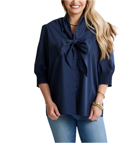 Holly Bow Top by Caryn Lawn