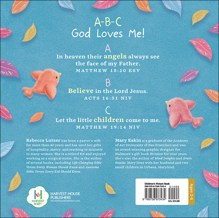 The Bible is filled with amazing promises for young and old alike. Children will love practicing their ABCs and learning these simple Scripture verses, introducing them to God's Word in a fun and colorful way.