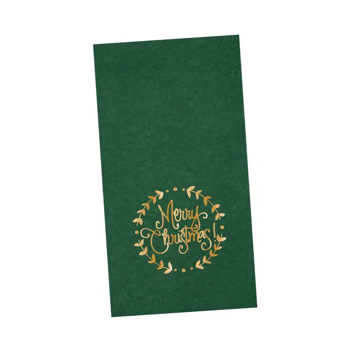 Wreath Merry Christmas Napkins