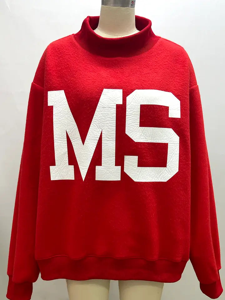 Mississippi/MS Reversible Mock Neck Sweatshirt