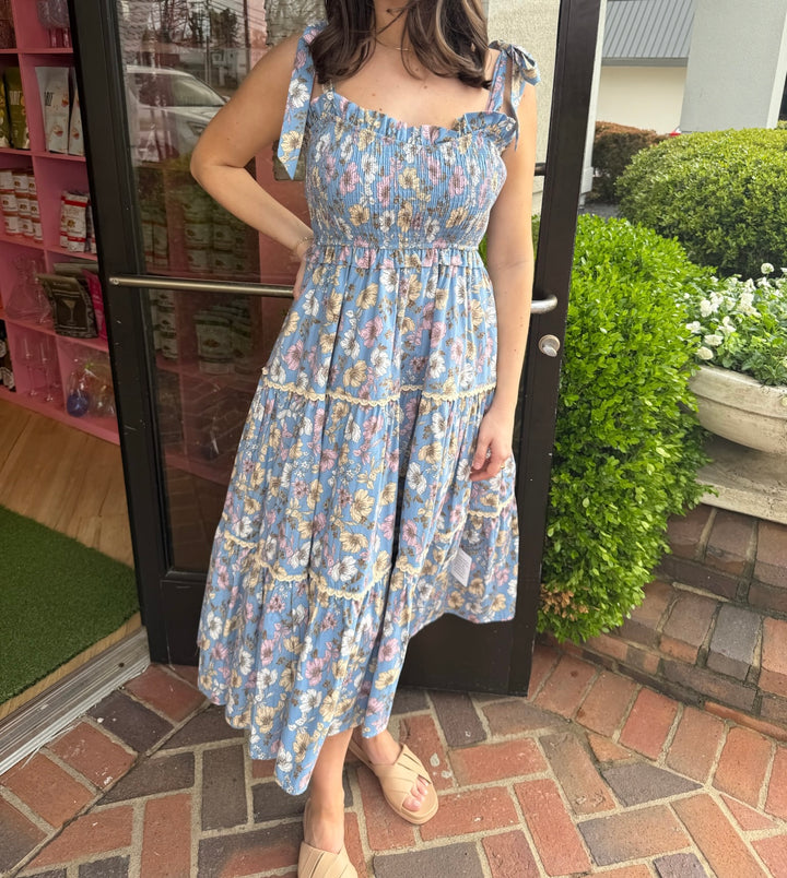 Pinga Floral Midi Dress
