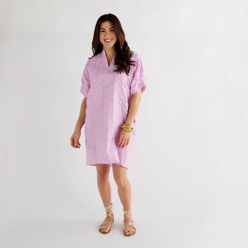 Caroline Dress in Lilac by Caryn Lawn