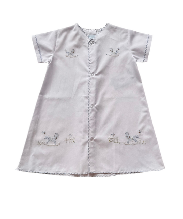 Short Sleeve Scalloped Cuff Daygown by Auraluz