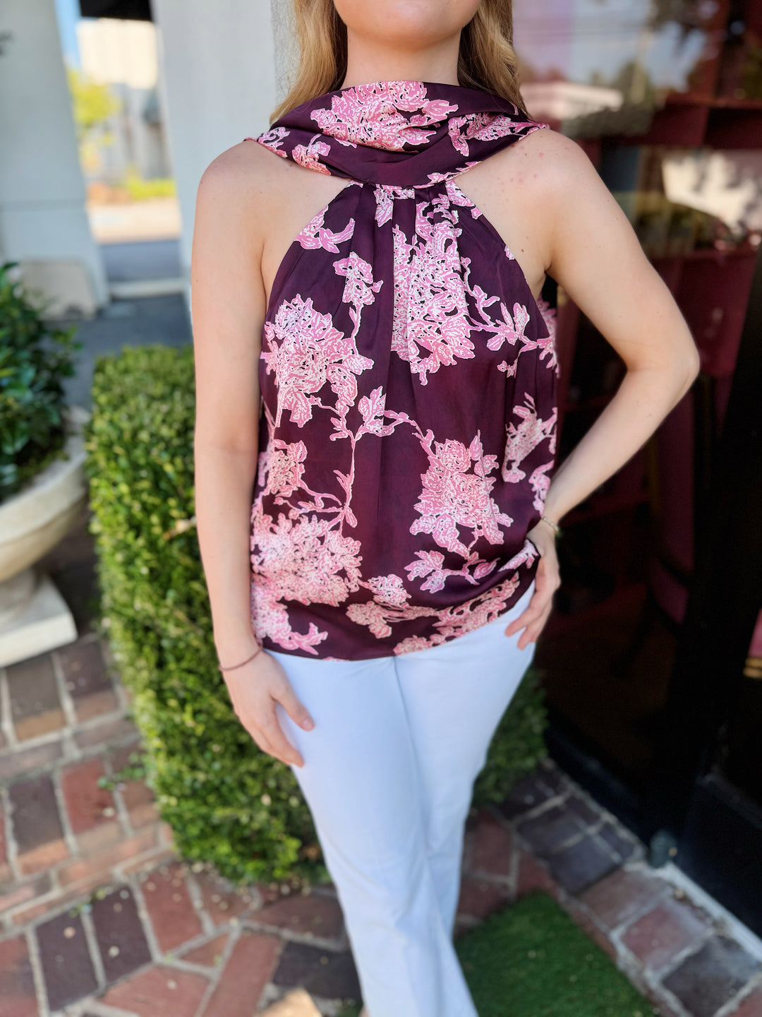 Ruby Floral Print Sleeveless Top