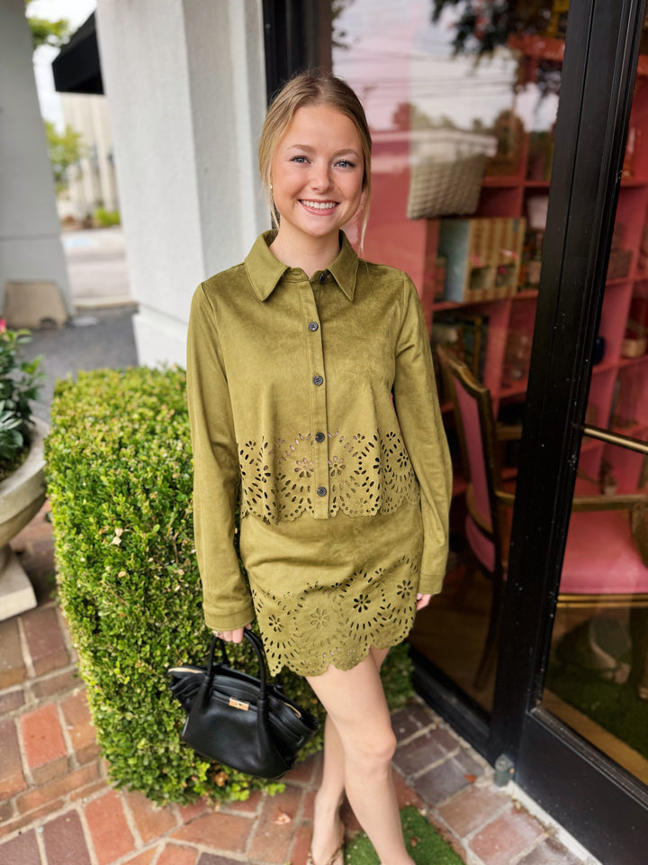 Lucia &amp; Davi Eyelet Skort Set