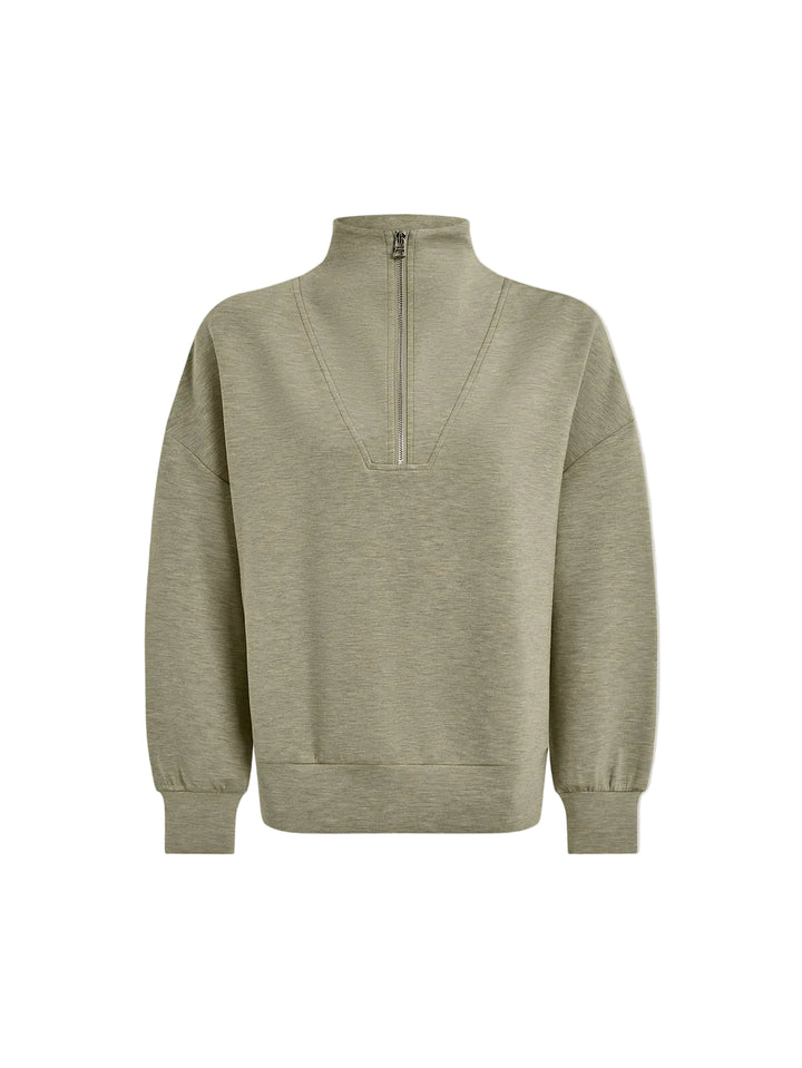Hawley Half Zip Sweatshirt by Varley - Pickering Boxwood