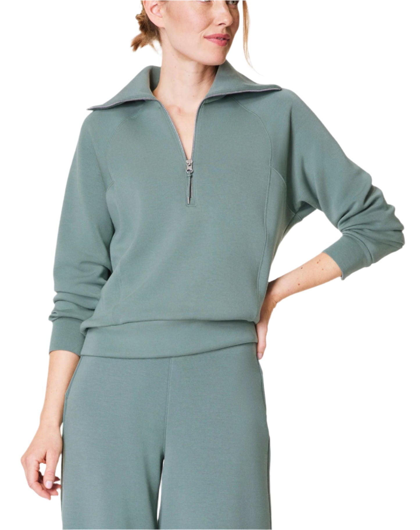 AirEssentials Half Zip in Fennel by Spanx