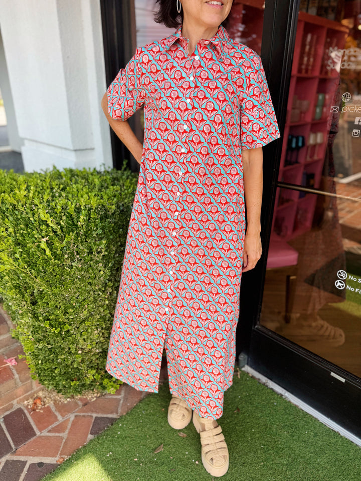 Gibbons Midi Dress in Penny Bloom